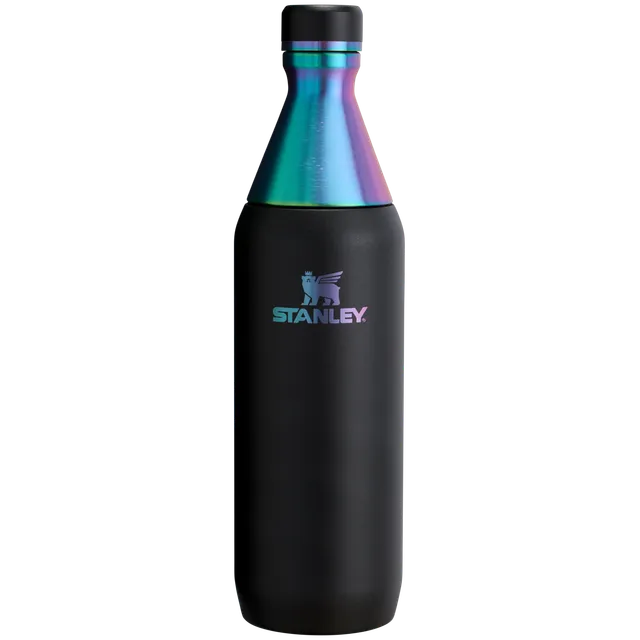 stanley-1913-black-chroma-all-day-slim-bottle-20-oz-iridescent-matte-water-bottl image 1