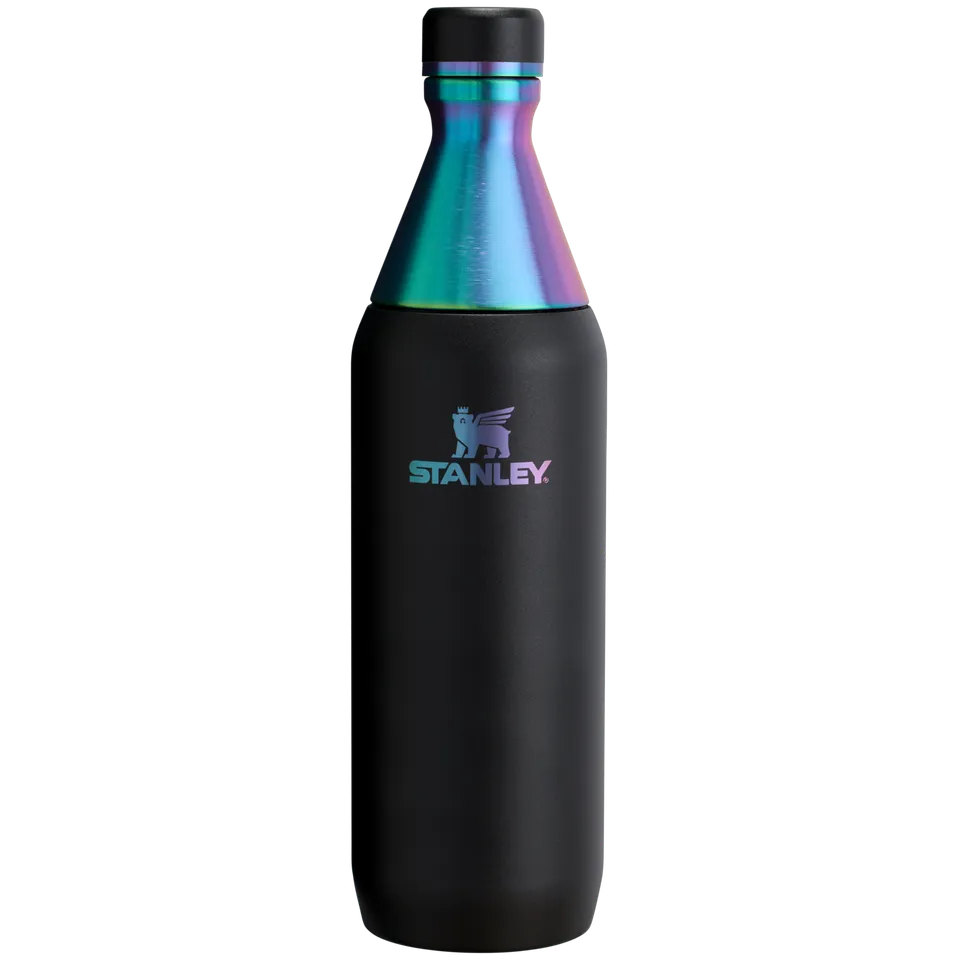 stanley-1913-black-chroma-all-day-slim-bottle-20-oz-iridescent-matte-water-bottl image 1