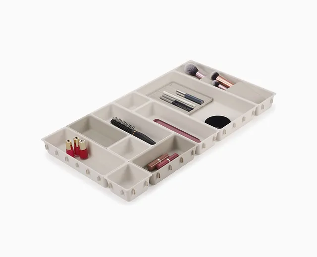 joseph-joseph-viva-12-piece-makeup-drawer-organiser-set-with-modular-compartment image 1