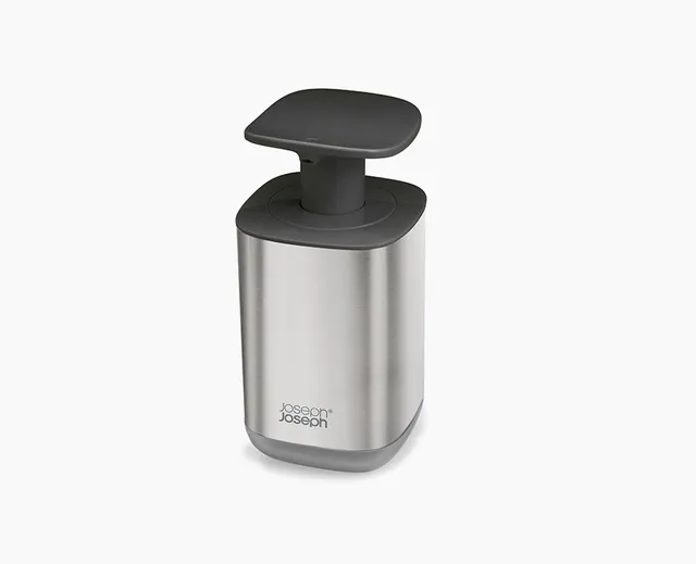 joseph-joseph-presto-steel-grey-hygienic-soap-dispenser image 1