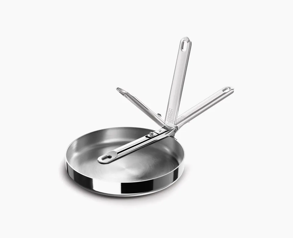 joseph-joseph-space-steel-folding-handle-24cm-frying-pan image 1