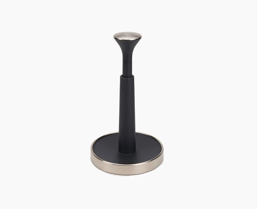 joseph-joseph-push-tear-grey-kitchen-roll-holder-push-to-lock-design-non-slip-ba image 1