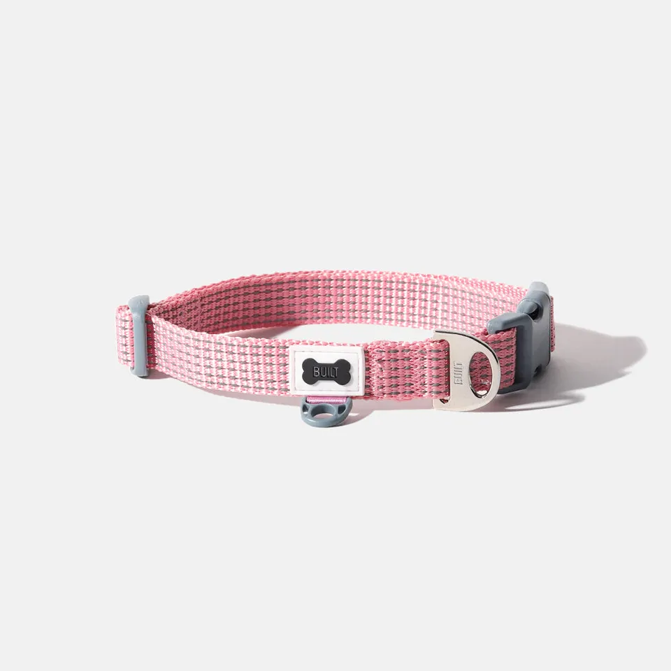 built-nightsafe-dog-collar-reflective-adjustable-with-metal-d-ring image 1