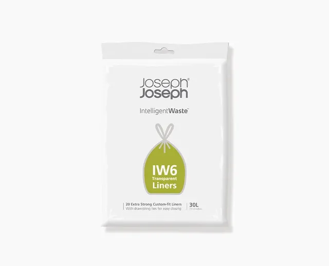joseph-joseph-iw6-30l-clear-bin-liners-20-pack-for-totem-max-pop-60l-units image 1