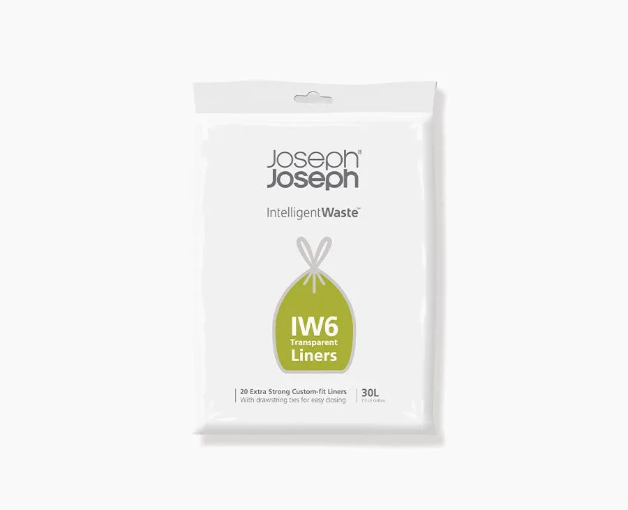 joseph-joseph-iw6-30l-clear-bin-liners-20-pack-for-totem-max-pop-60l-units image 1