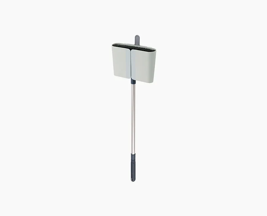 joseph-joseph-cleanstore-wall-mounted-blue-broom-with-telescopic-pole image 1