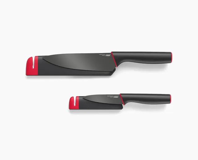 joseph-joseph-slice-sharpen-set-of-2-knives-with-sharpening-sheaths-chef-s-knife image 1