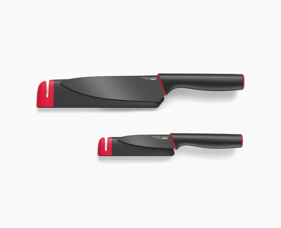 joseph-joseph-slice-sharpen-set-of-2-knives-with-sharpening-sheaths-chef-s-knife image 1