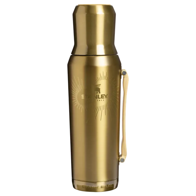 stanley-1913-messi-ideal-mate-bottle-1-3-qt-gold-finish-leakproof-thermos-with-i image 1