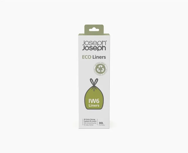 joseph-joseph-intelligentwaste-30l-grey-recycled-bin-liners-pack-of-20-custom-fi image 1