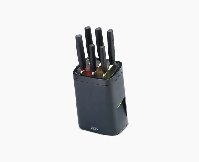 joseph-joseph-lockblock-black-knife-block-set image 1