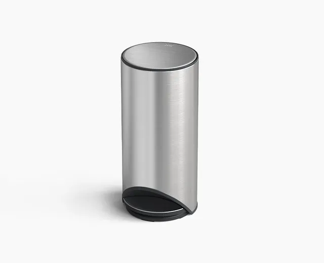 joseph-joseph-arc-30l-easy-push-stainless-steel-pedal-bin-hands-free-space-savin image 1