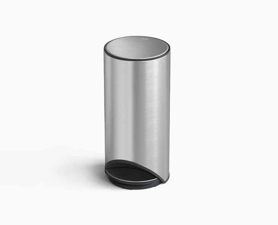 joseph-joseph-arc-30l-easy-push-stainless-steel-pedal-bin-hands-free-space-savin image 1