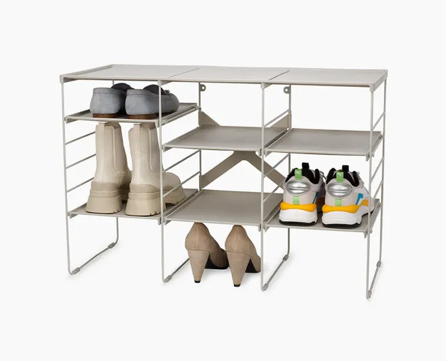 joseph-joseph-level-plus-large-adjustable-ecru-shoe-rack image 1