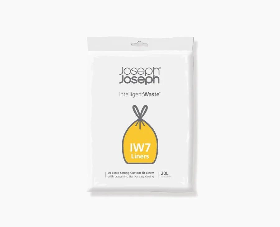 joseph-joseph-iw7-20l-grey-bin-liners-pack-of-20 image 1