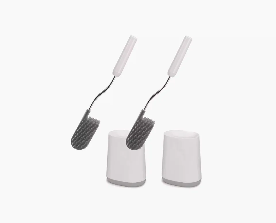 joseph-joseph-flex-lite-pack-of-2-toilet-brushes-with-slimline-holder image 1
