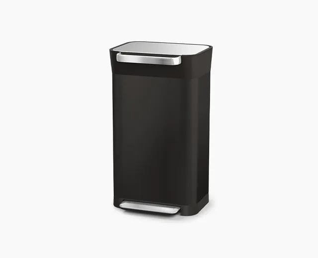 joseph-joseph-titan-30l-black-trash-compactor-steel-waste-compactor-with-hygieni image 1