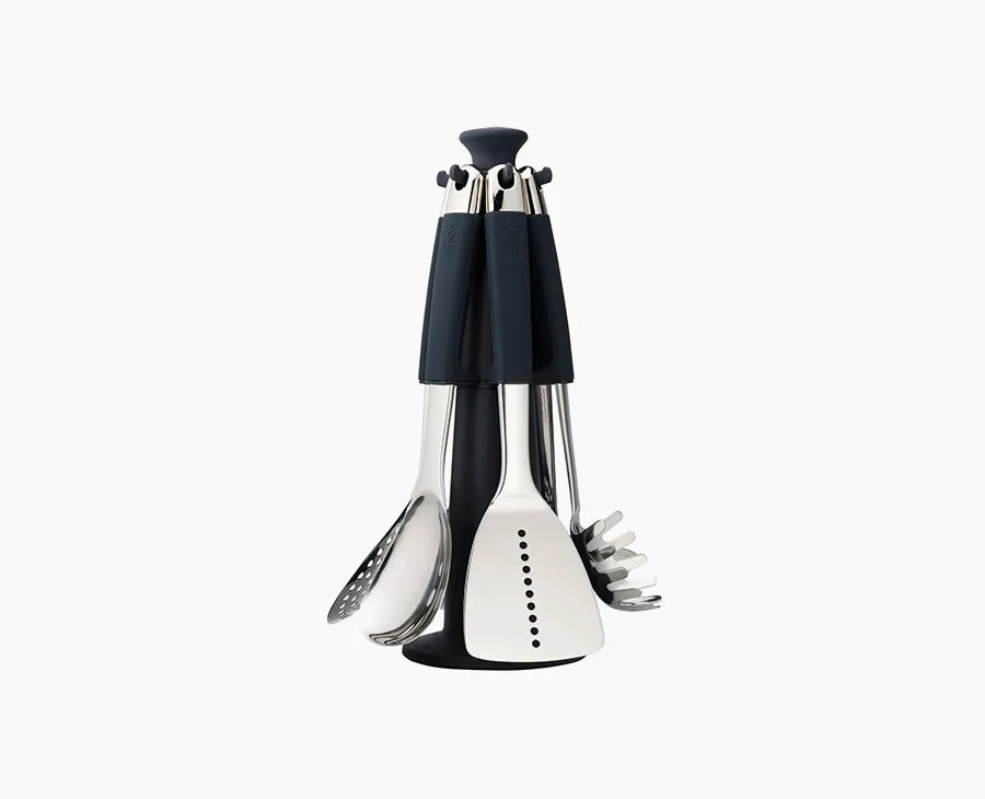joseph-joseph-elevate-steel-utensils-carousel-set-6-piece-weighted-handles image 1