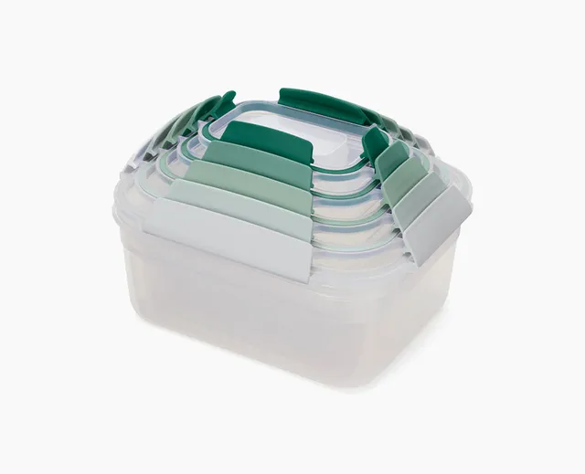 joseph-joseph-nest-lock-5-piece-green-food-container-set-editions-space-saving-a image 1