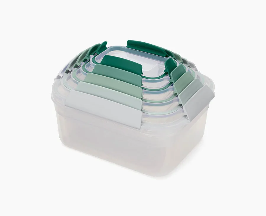 joseph-joseph-nest-lock-5-piece-green-food-container-set-editions-space-saving-a image 1