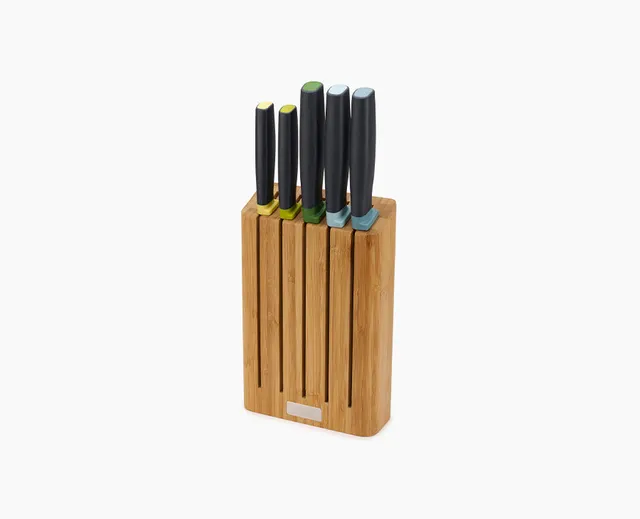 joseph-joseph-elevate-knives-5-piece-set-with-bamboo-block image 1