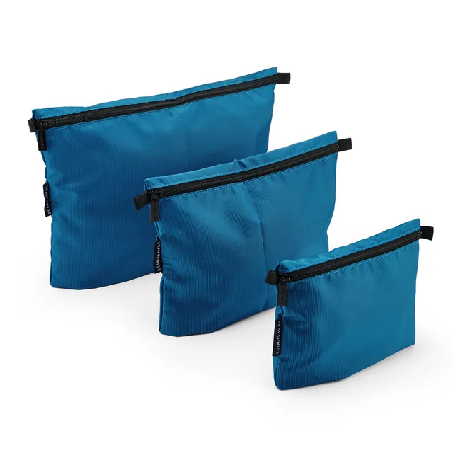 built-travelwise-3-piece-pouch-set-small-medium-large-durable-polyester-travel-o image 1