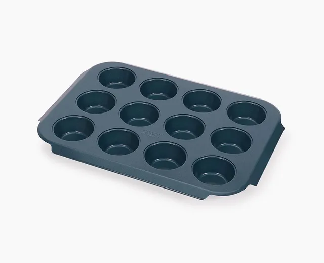 joseph-joseph-nest-bake-non-stick-12-cup-blue-muffin-tray-stackable-ptfe-free-ov image 1