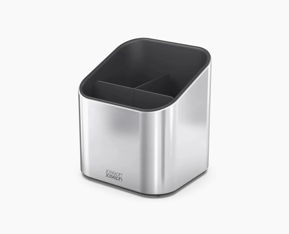 joseph-joseph-surface-tiered-stainless-steel-utensil-pot-organizer-with-dividers image 1
