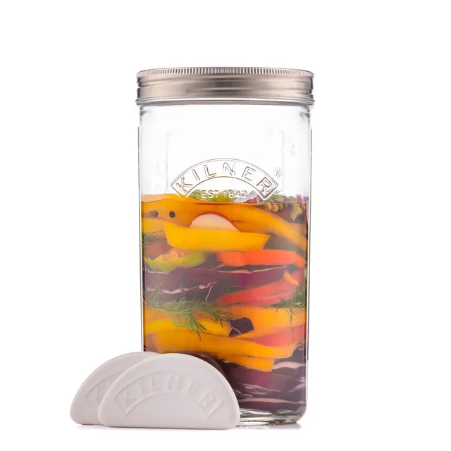 kilner-fermentation-set-34oz-1-liter-jar-with-airlock-lid image 1