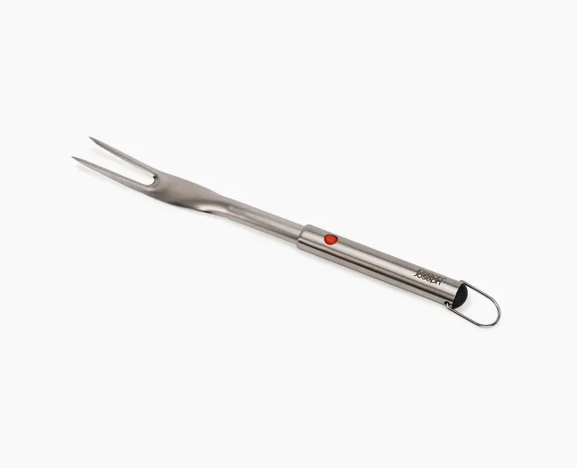 joseph-joseph-grillout-stainless-steel-bbq-fork-with-extending-handle-retractabl image 1