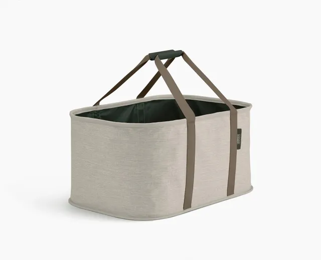 joseph-joseph-hold-all-ecru-collapsible-35l-laundry-basket-fold-flat-design-with image 1