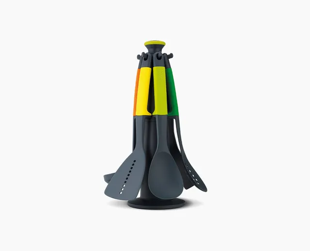 joseph-joseph-elevate-carousel-6-piece-multicolour-utensil-set-with-rotating-bas image 1