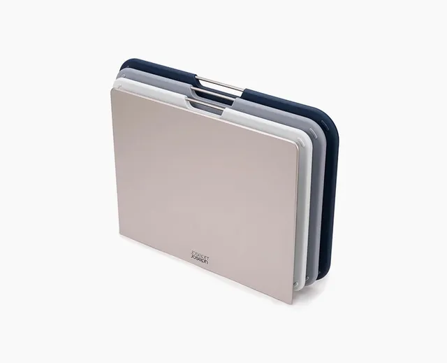 joseph-joseph-nest-boards-3-piece-grey-chopping-board-set-with-space-saving-stan image 1