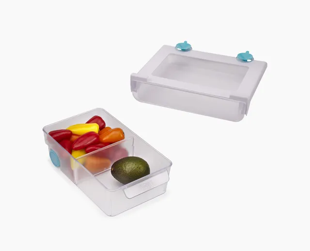 joseph-joseph-2-piece-fridgestore-clear-under-shelf-drawer-storage-bin-set image 1