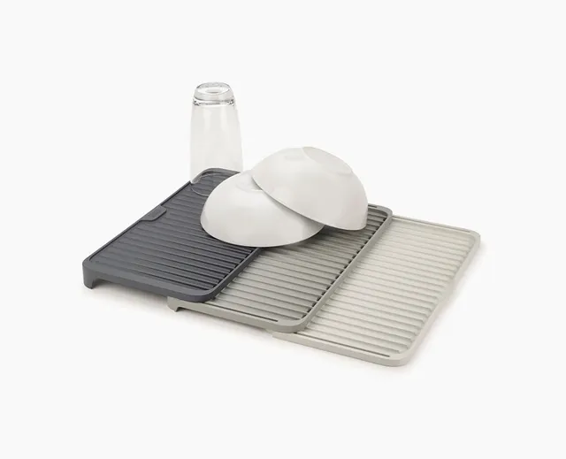 joseph-joseph-tier-grey-expandable-draining-board-twice-the-capacity-space-savin image 1