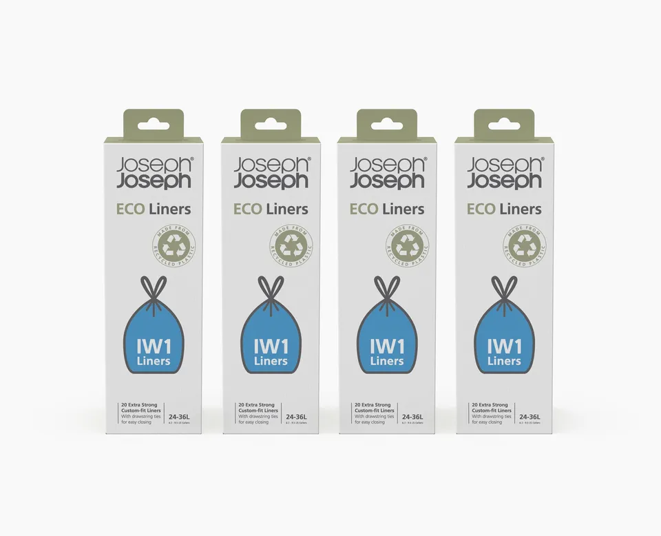 joseph-joseph-iw1-24-36l-grey-recycled-bin-liners-4-pack-80-liners image 1