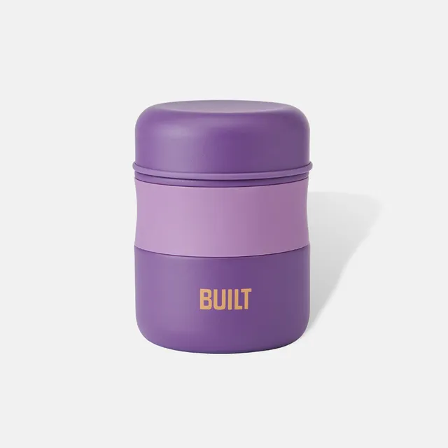 built-10oz-food-jar-insulated-stainless-steel-food-container-with-soft-rubber-gr image 1