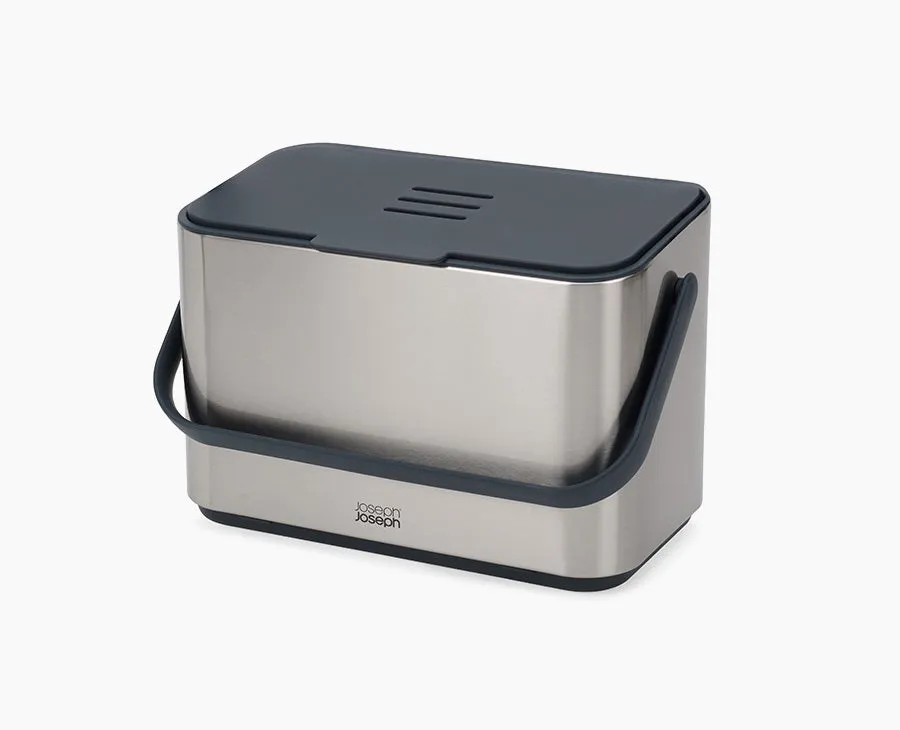 joseph-joseph-collect-4l-stainless-steel-food-waste-caddy image 1
