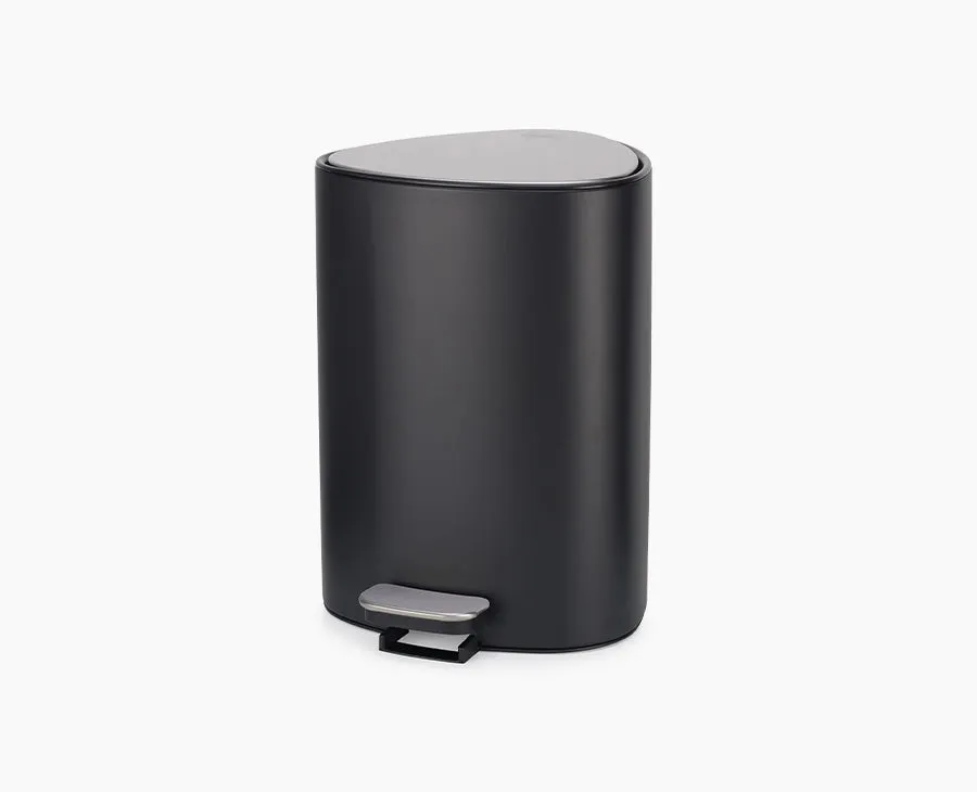 joseph-joseph-easystore-5l-matt-black-bathroom-pedal-bin image 1