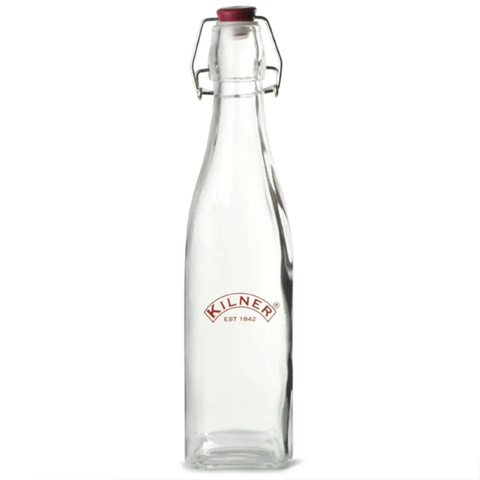 kilner-square-swing-top-glass-bottle-18-5-oz image 1