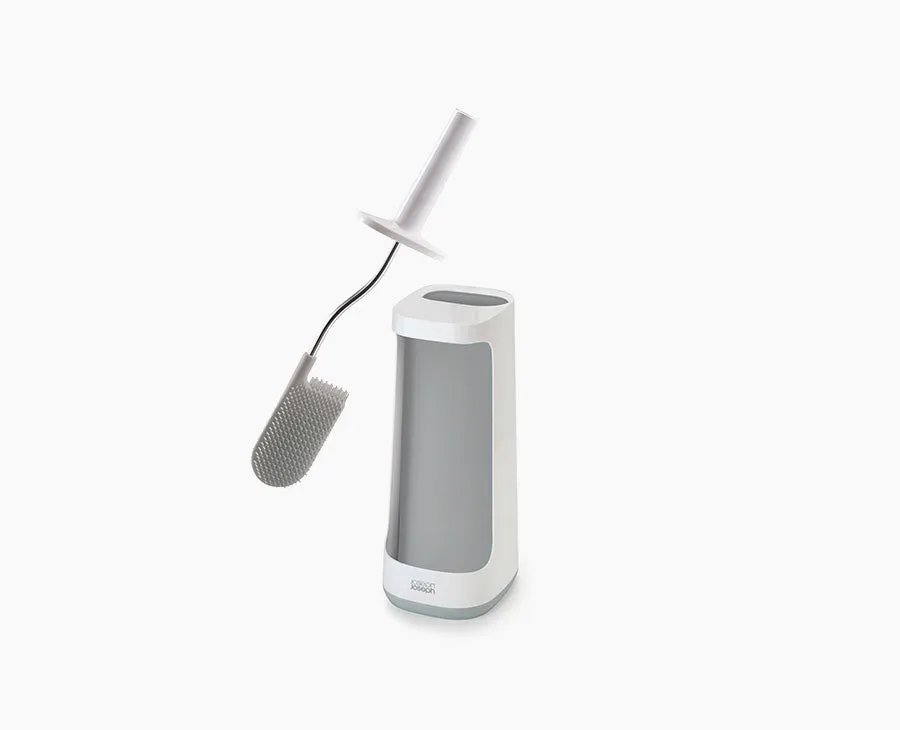 joseph-joseph-flex-plus-light-grey-toilet-brush-with-storage-caddy image 1