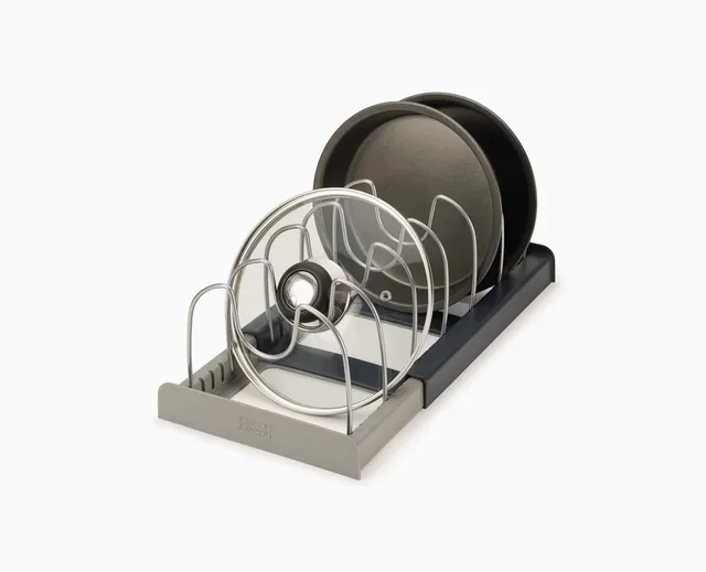 joseph-joseph-drawerstore-grey-expanding-cookware-organizer-adjustable-12-22-inc image 1