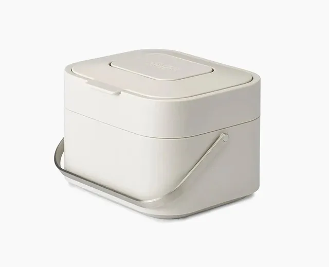 joseph-joseph-stack-4l-stone-food-waste-caddy-with-ventilated-design image 1