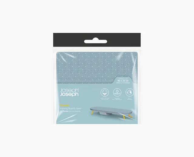 joseph-joseph-pocket-90cm-grey-ironing-board-cover-with-padded-felt-underlay image 1