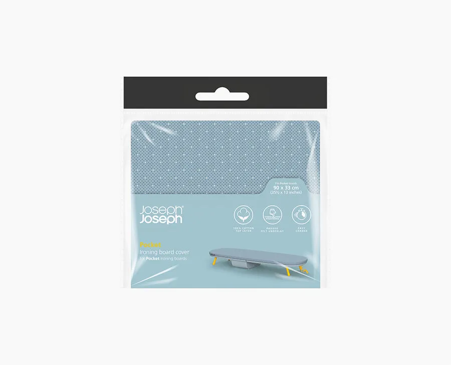 joseph-joseph-pocket-90cm-grey-ironing-board-cover-with-padded-felt-underlay image 1