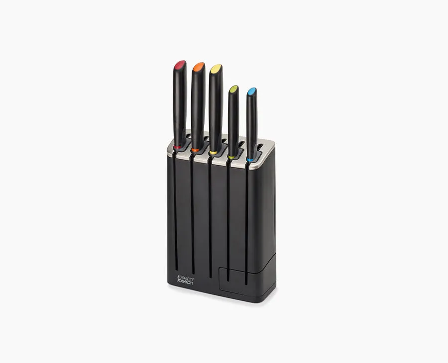 joseph-joseph-elevate-slimblock-5-piece-multicolour-knife-set-with-ceramic-sharp image 1