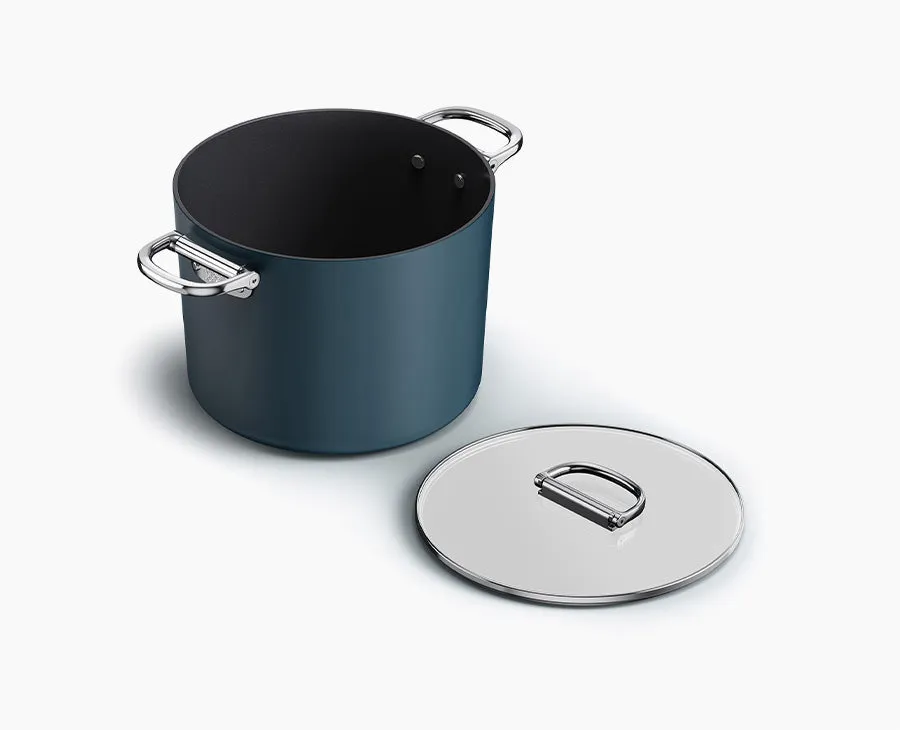 joseph-joseph-space-folding-handle-ceramic-non-stick-25cm-blue-stock-pot-lid image 1