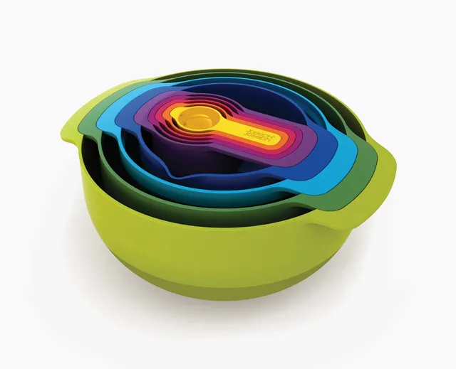 joseph-joseph-nest-9-plus-multicolour-bowl-set-2-mixing-bowls-colander-sieve-5-m image 1