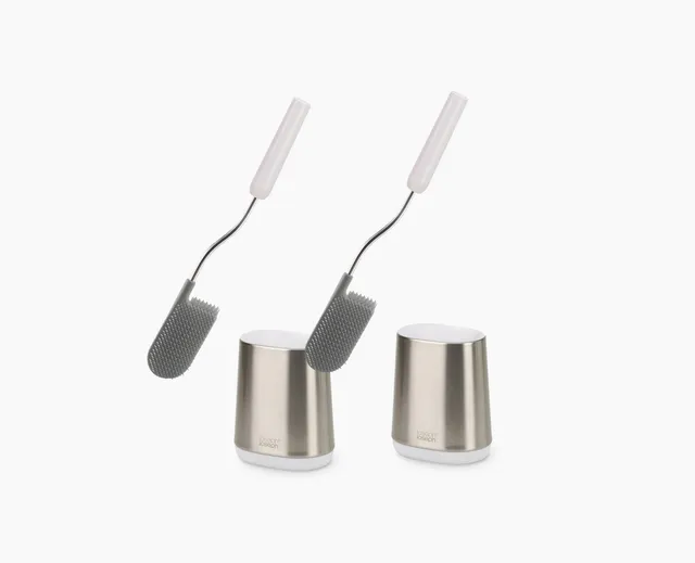 joseph-joseph-flex-lite-pack-of-2-stainless-steel-toilet-brushes image 1