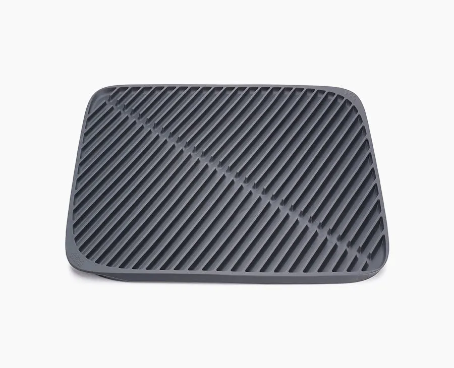 joseph-joseph-flume-grey-dish-draining-mat-foldable-scratch-proof image 1